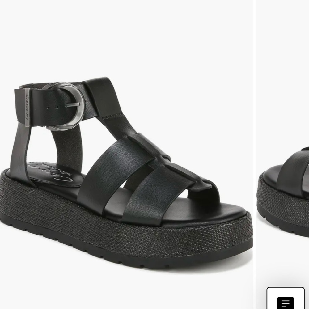Circus by Sam Edelman Black Platform Gladiator Sandals